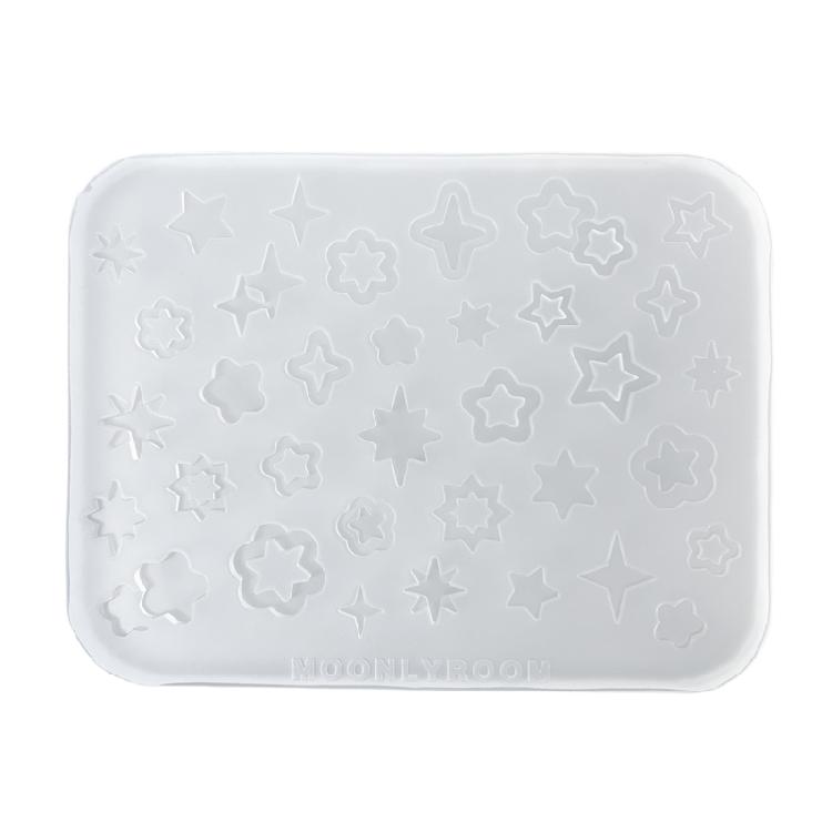 Silicone Nail Art Molds Star Shape Manicures Silicone Nail Stamping Molds Handmade Tool Small Pendant Molds for Nail Art 1