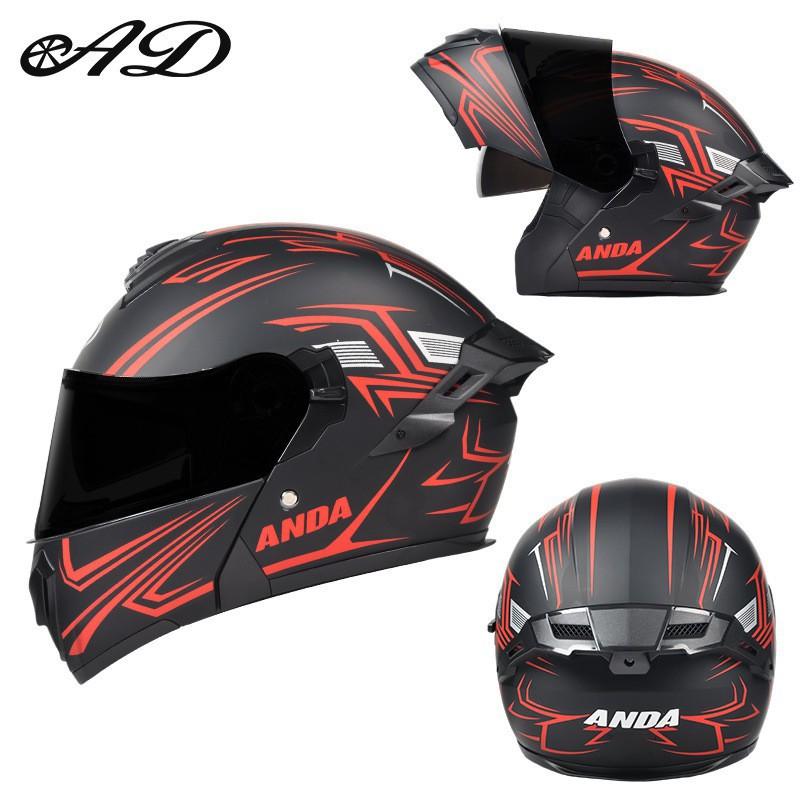 AD Electric Motorcycle Helmet Men Women's Full All Seasons Universal Safety Uncovering