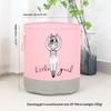Girls Cute Fabric Storage Bucket 1Pcs Waterproof Storage Basket for Kids Clothes Toys Sundries Nursery Room Organizer