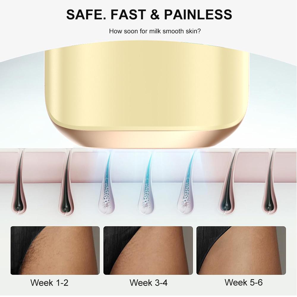 Painless Sapphire Ice Skin Rejuvenation All Over The Body, Portable Home Use, Freezing Point Hair Removal Instrument All Over The Body