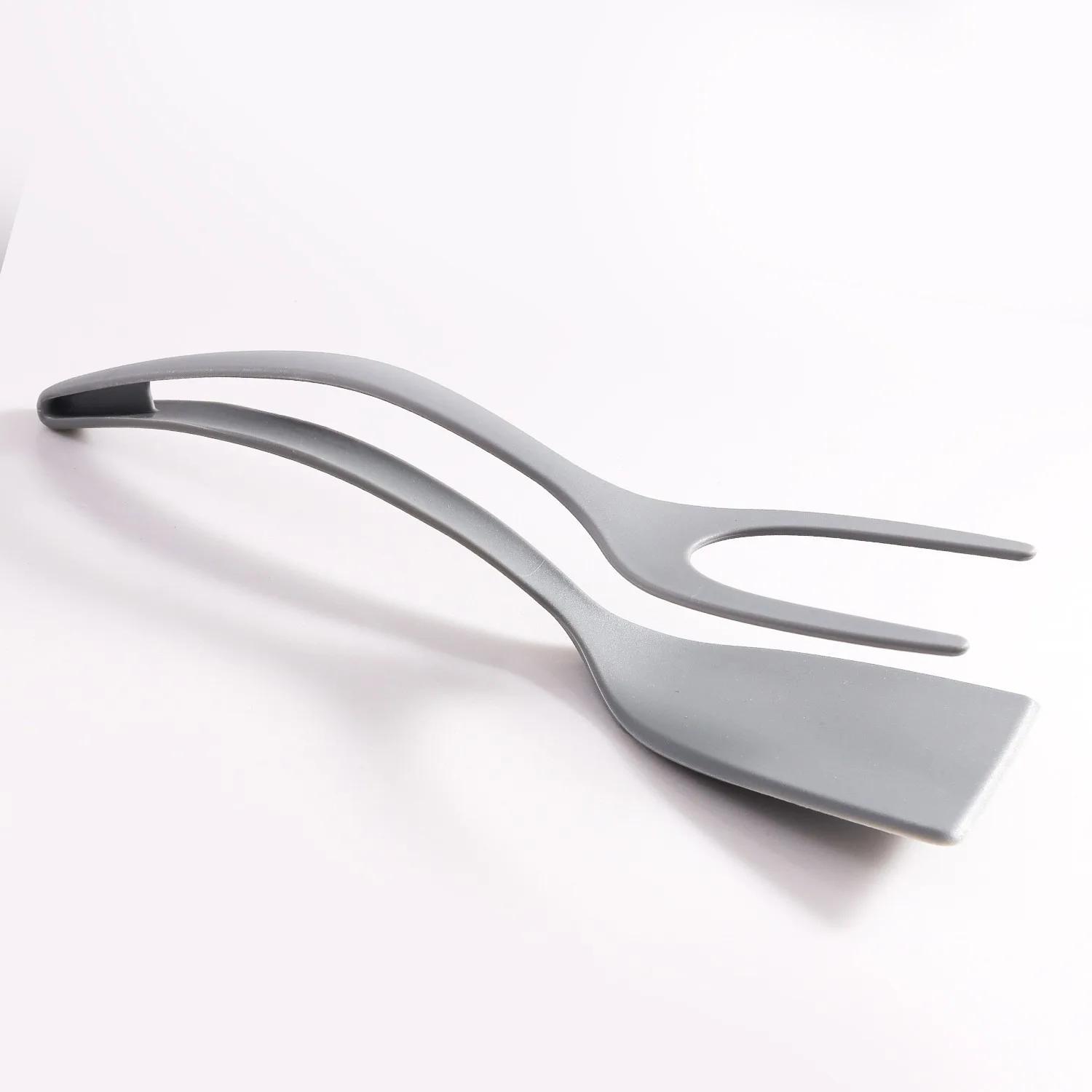 

2 in 1 Shovel Clips Steak SpatulaClip Two-in-One Kitchen Food Clips Egg Shovel Fried Fish Fried EggClip Flip Shovel
