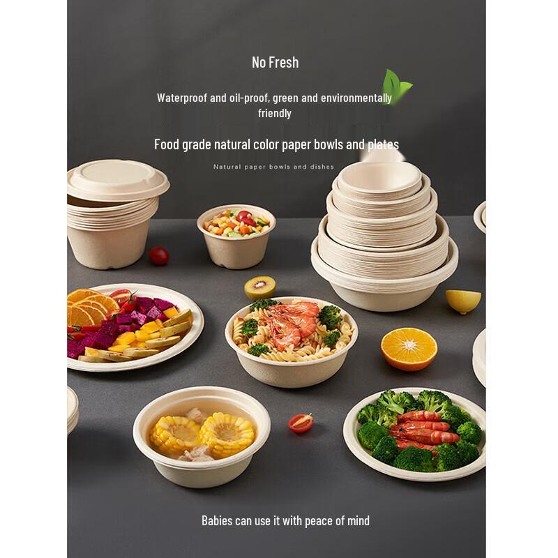 Disposable Sugarcane Pulp Paper Bowls