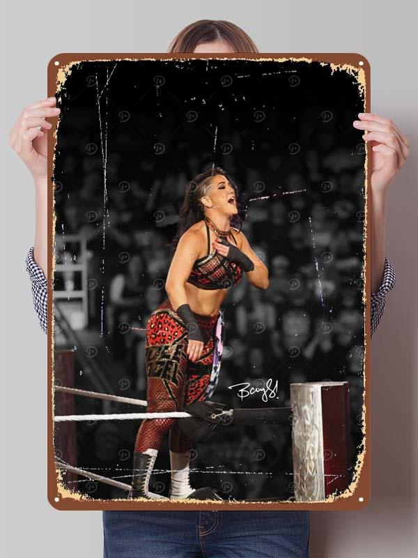 Bayley Alexa Bliss Metal Signs Wrestler Posters Room Decor Items Aesthetic Decoration Living Room Vintage Metal Plate Wall Art