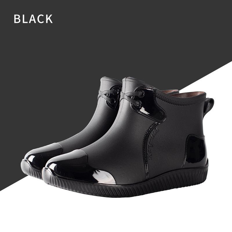New Rubber Man Boots Trend Men Rain Boots Platform Outdoor Shoes Slip On Waterproof Work Mens Booties  Fishing Boots Rain Boots