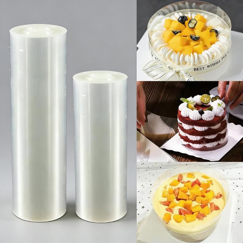 Acetate Cake Collar Roll, Transparent Mousse Cake Surrounding Film, Thick Baking Pastry Tool for Chocolate Cake