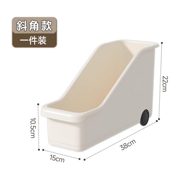 Multifunctional Kitchen Storage Box with Wheels for Pots Spices Utensils Countertop Cabinet Organizer