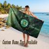 Sporting CP Design Beach Towel Custom Text Large Towel for Beach Vacation