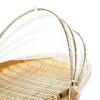 Picnic Basket with Cover Large Capacity Multifunctional Hand-Woven Storage Basket Outdoor Supplies
