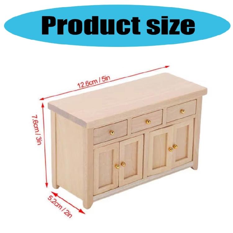 1/12 Miniature Dollhouses Storage Cabinet Model Furniture For Dollhouses Decoration And Creative Scene Display
