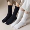 5 Pcs Set High-Quality Socks Women's Casual Business Wear Stockings Solid Spring Summer Black White Socks Comfortable For Women