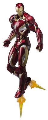 TAMASHII NATIONS הנוקמים איירון מן מארק 45 155 מ"מ דמות ניתנת להזזה צבועה S.H.Figuarts כ-. ABS&PVC&Diecast