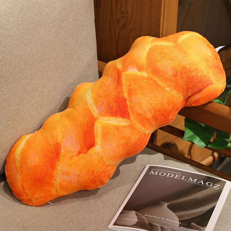 Mehrere Stile Simuliertes Brot Plüschtier Französisches Brot Plüschkissen Gefülltes Baguette Croissant Hotdog Schlafbegleiter Kissen 20cm