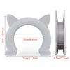 Black and White Pet Door Cats Hole Pet Door Fence Free Access Fish Bone Cat Ear Door Cat Hole Kennel