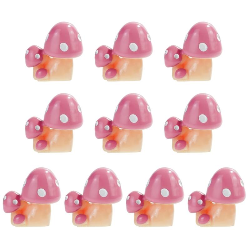 Resin Mushrooms for Outdoor and Indoor Use for Home Decoration Garden Projects Weather Resistant Miniature Ornaments