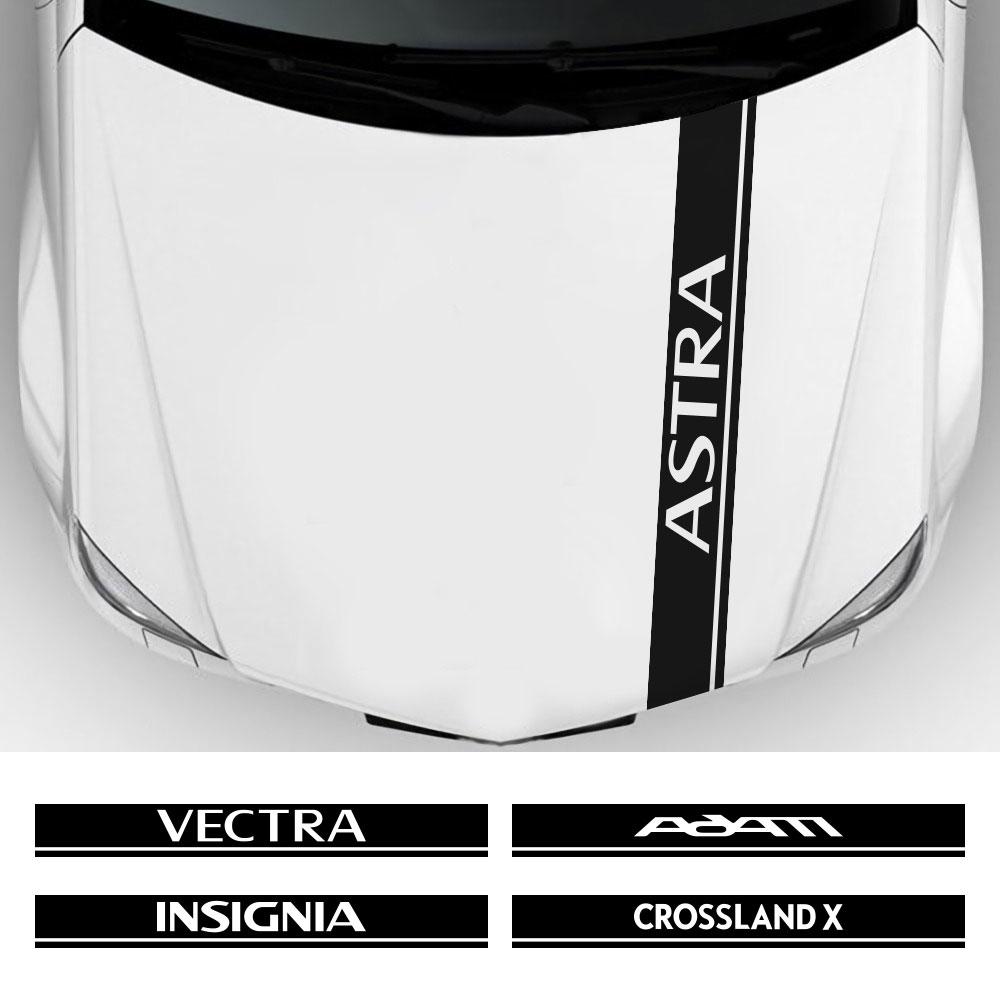 Car Hood Stickers For Opel Astra Adam Combo Crossland X Meriva Tigra Zafira Vivaro Grandland Corsa Insignia Mokka OPC Vectra
