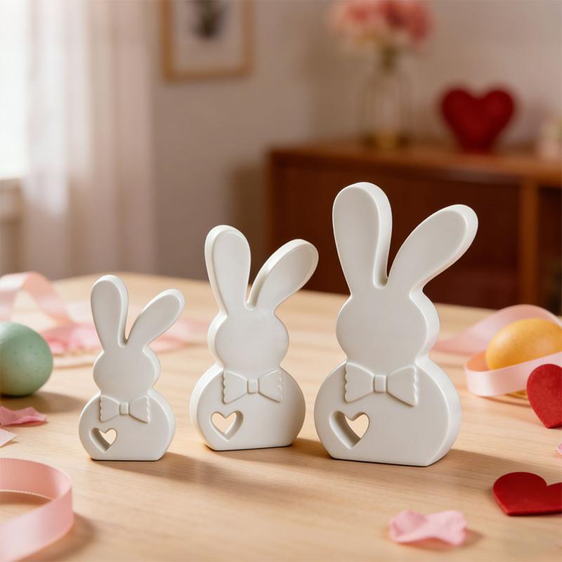 3D Easter Rabbit Bunny Silicone Mold, Silicone Moulds Easter Diy Rabbit, Easter Casting Moulds, Spring Silicone Mould