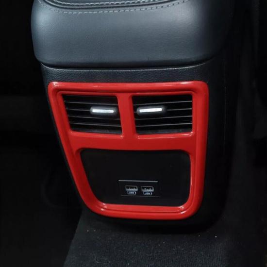 For 2011 -  Chrysler 300/Dodge Charger Red Rear Outlet Vent Frame Cover Trim