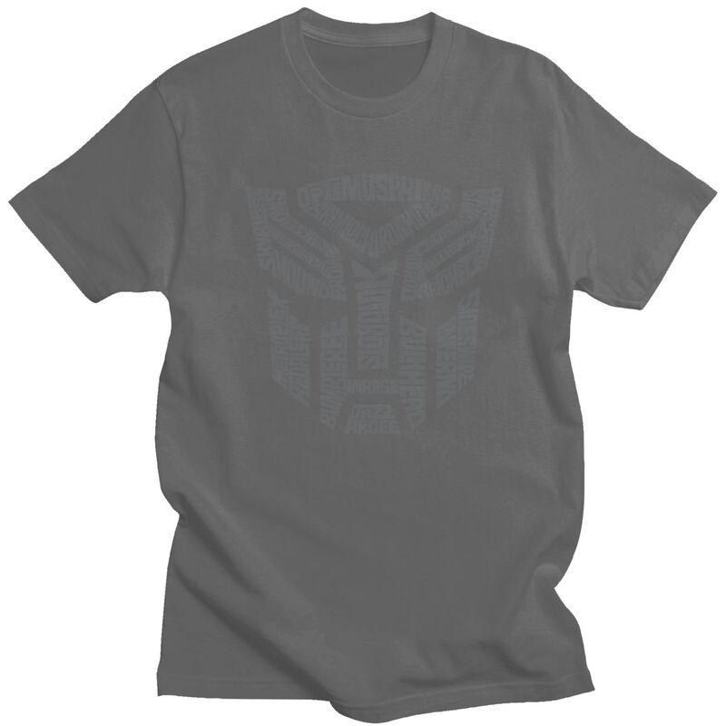 Personalizowane koszulki z kreskówkowymi Autobotami Transformers z krótkim rękawem, bawełniane koszulki, koszulki streetwear, koszulki na co dzień, luźne ubrania