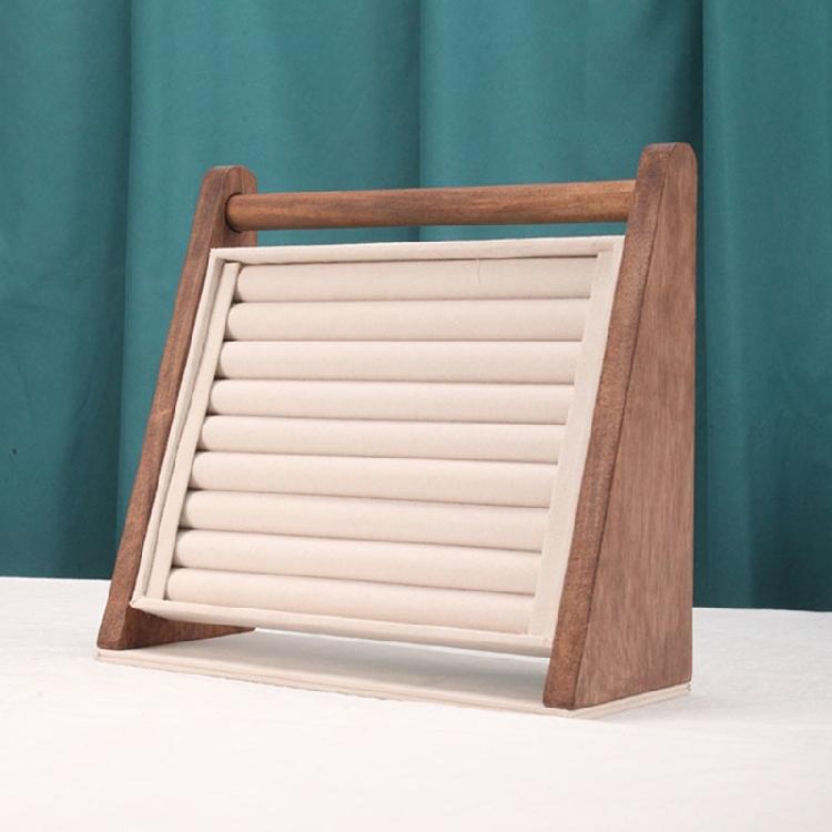 Multifunktionaler Holzschmuckständer Armreifständer Geeignet für die Präsentation und Aufbewahrung von Ringen, Ohrringen und Armreifen