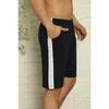 Black-navy Blue Men's Slim Fit 2 Pack Shorts