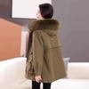 Kaiser Women's Fox Fur Collar Rabbit Fur Lined Parka Coat