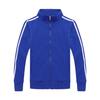 Fleece-Lined Women's Hooded Jacket with Embroidered Uniform Design and Stand-Up Collar