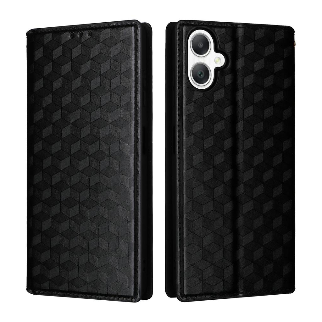 For Samsung Galaxy A07 4G Case Wallet Rhombus Imprint Leather Phone Cover