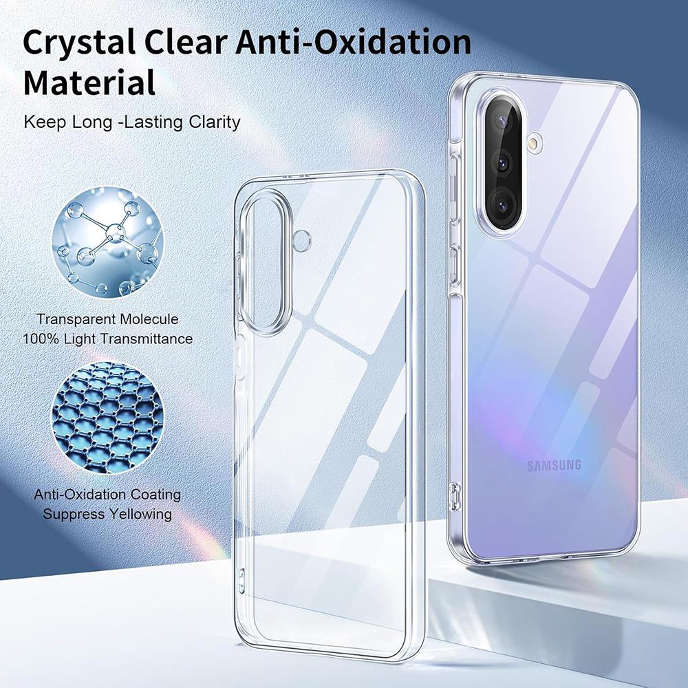 Silikonové pouzdro pro Samsung Galaxy A56 A36 A16 A06 A55 A35 A25 A15 A05s A54 A14 A34 A24 Ultra tenký měkký zadní kryt Průhledná skořepina