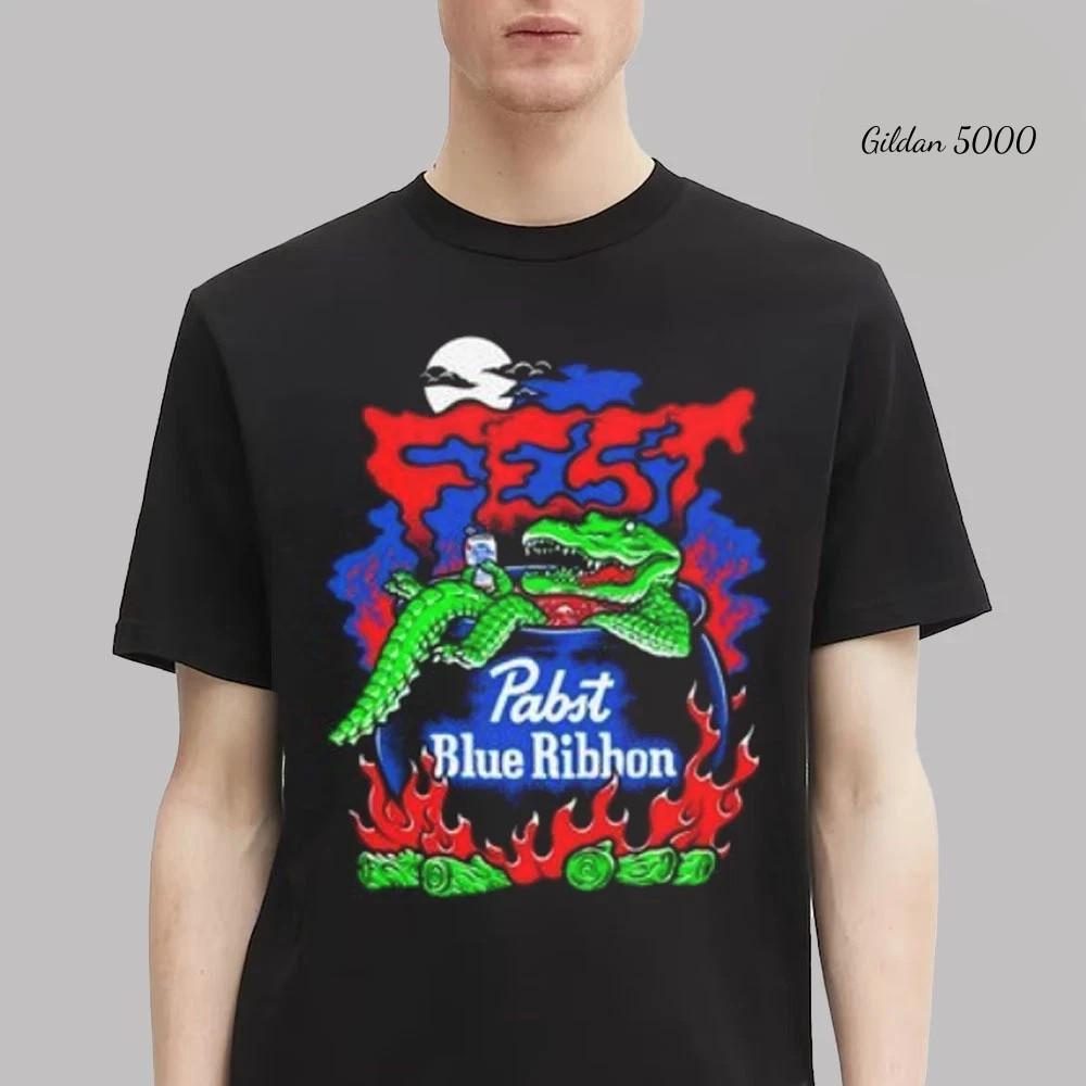 Fest 23 Merch Tee Pabst Blue Ribbon In Gainesville Florida At Smartpunk T-Shirt XXXXL