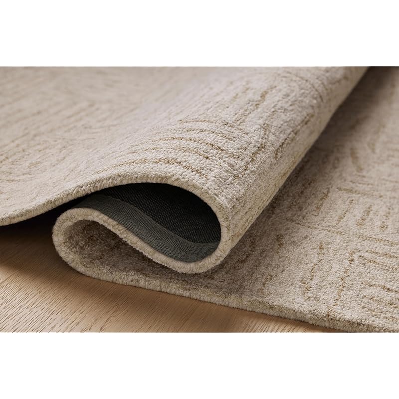Loloi Chris Loves Julia x Polly Smoke/Sand 2 -6 x 7 -6 Runner Rug 2 -6 x 7 -6