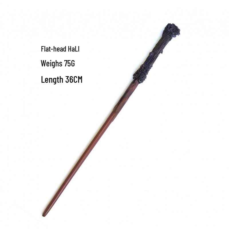 Harry & Hermione Premium Magic Wand Set - Finely Carved Metal Heart Core.