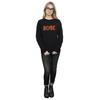 AC/DC Womens/Ladies Distressed Logo Cotton Sweatshirt