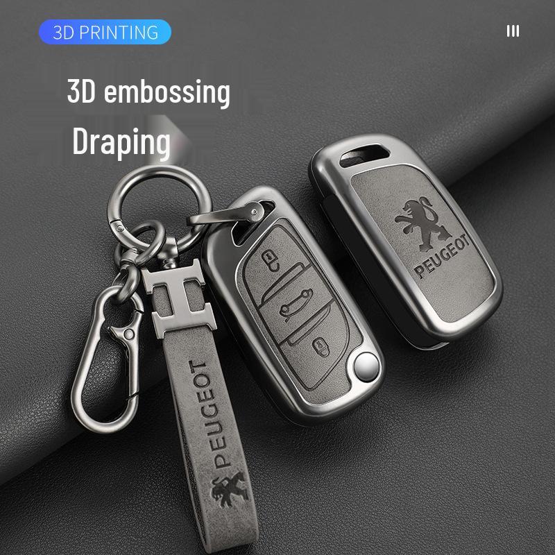 Zinc Alloy Key Cover for Dongfeng Peugeot: Fits 308, 301, 408X, 308S, 3008, 2008, 508 Models