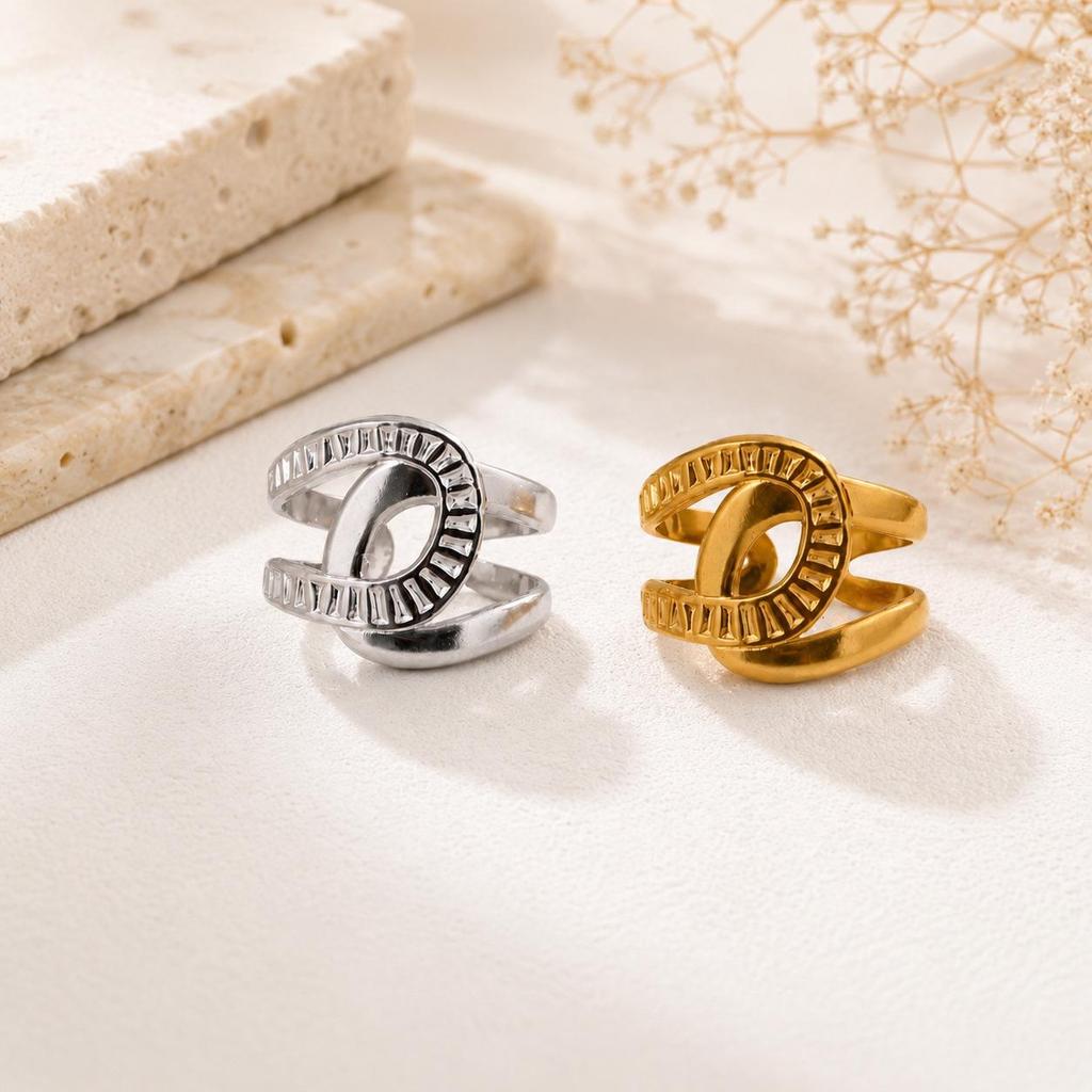 Vintage Hollow Out Adjustable Ring - Cool Korean Style Index Finger Jewelry