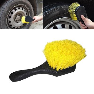 Practical Special Feathered Split End Soft Hair Scratch-Free Short Handle Wheel Tire Brush