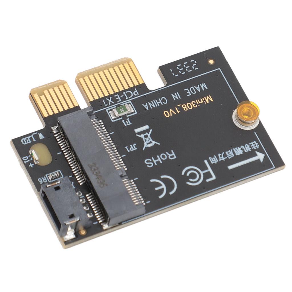 M.2 to PCIE X1 Adapter Card High Speed Data Transmission Pluggable M.2 to PCI Express X1 Mini Adapter Card for Desktop