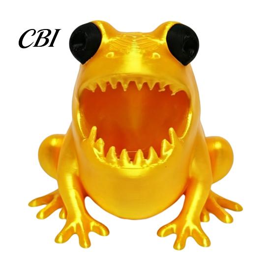 Bureau Pen Organizer Leuke Kikker Houder, 3D Geprinte Figuur, Cartoon Leuke Tafeldecoratie Organizer, Multifunctionele Opbergruimte voor Pennen Potloden Markers,