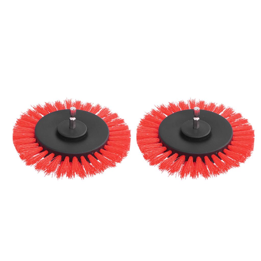 2 Pack 3.5 Inch Electric Drill Brush Head Drill Brush Attachment for Carpets Decoration