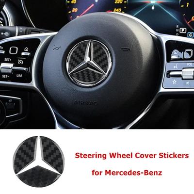 Naklejki na Kierownicę Samochodową z Włókna Węglowego Dekoracyjne Naklejki Auto dla Mercedes Benz Nowej Klasy B/C/E Klasy A C200L GLC GLK