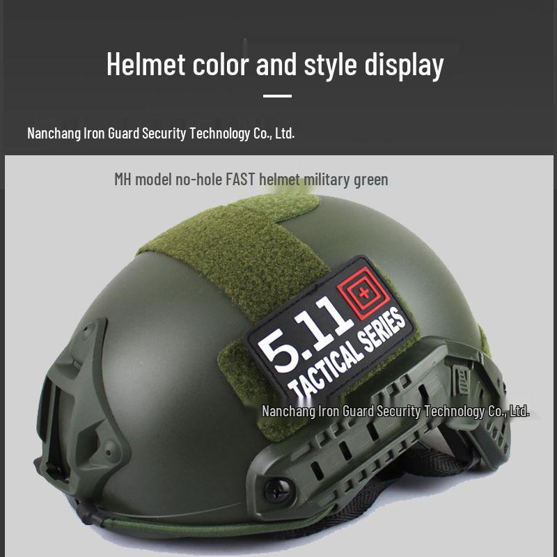 Tactical Military FAST Helmet - Simple Game CS Rail, Oval No-Hole Design for Outdoor Use