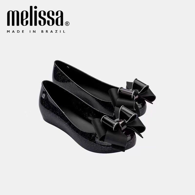Melissa Women's Peep-toe Bow Wedge Sandals - 2025 Spring/Autumn Collection