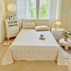 Cotton Bed Flat Sheet for Double Bed Plain Solid Color Top Sheets Single/Queen/King Flat Bedsheets Home Bed Linen Sheets