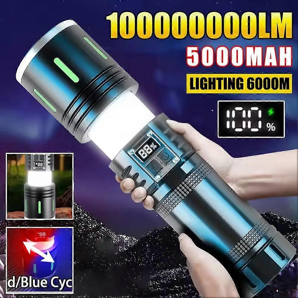 Multifunctional Long-Range Led Flashlight Type-C Rechargeable Tactical Light