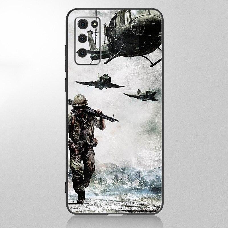 Army Soldier Special Forces Case For Samsung Galaxy A12 A02S A22 A32 A52 A72 A71 A51 A41 A31 A21 A11 A50 A70  A20S Black Cover