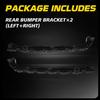 Bumper Bracket Set For 2016- Civic Honda Rear Driver and Passenger Side
