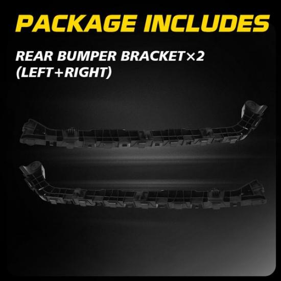 Bumper Bracket Set For 2016- Civic Honda Rear Driver and Passenger Side