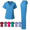 Krankenschwester-Kittel Oberteile Damen Arbeitskleidung Schönheitssalon Arbeitskleidung Spa-Uniform Scrub-Shirt Chirurgische Oberteile Klinik-Uniform Zahnarzt-Overalls