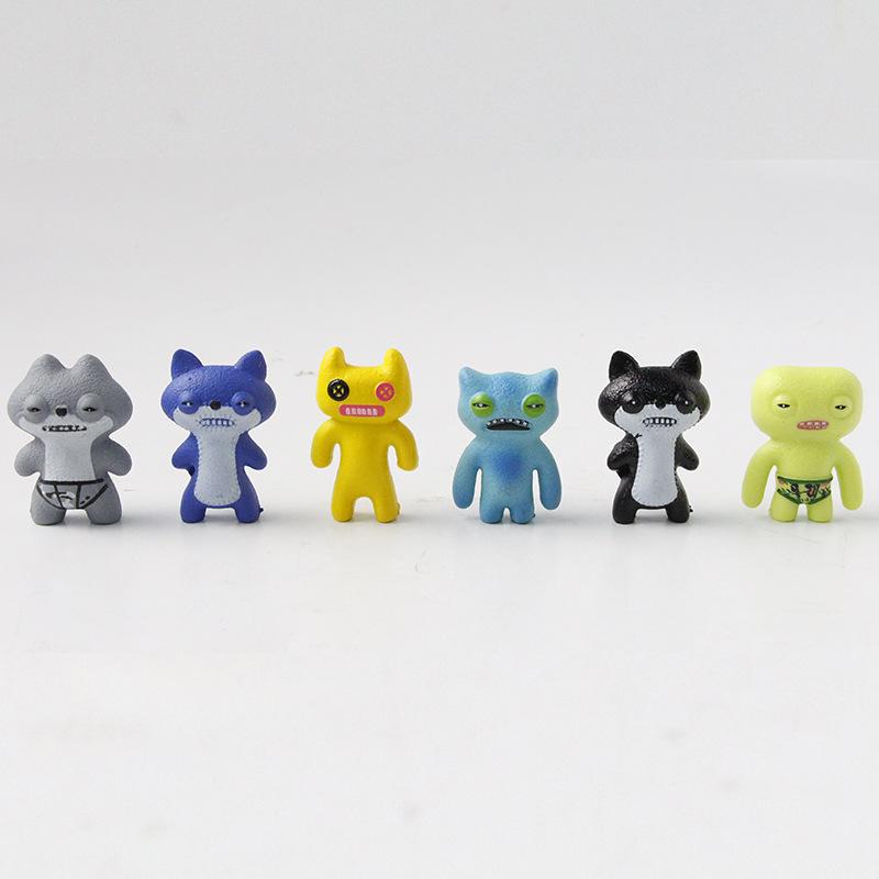 24pcs Fuggler Tooth Monster Series Action Figure Toys 4-5cm Funny Ugly Characters Collectible Model Status for Children Gift