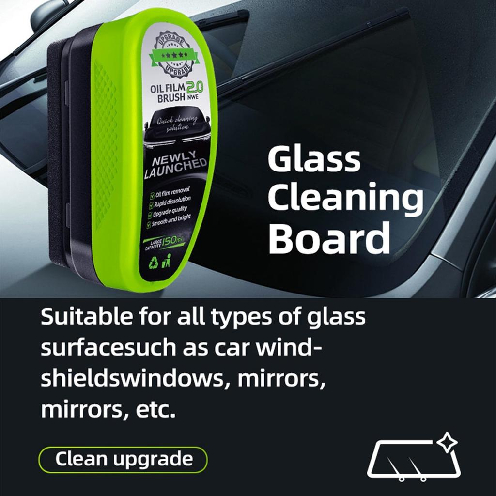 Automotive Film Cleaning Brush, Upgraded Car Glass Film for Windshield, Reusable