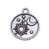 Sun And Moon Face Charms Multi Color Alloy Pendants For Celestial Themed Jewelry